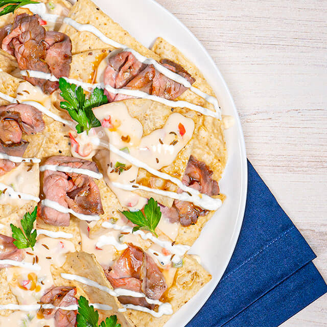Beef on Weck Nachos