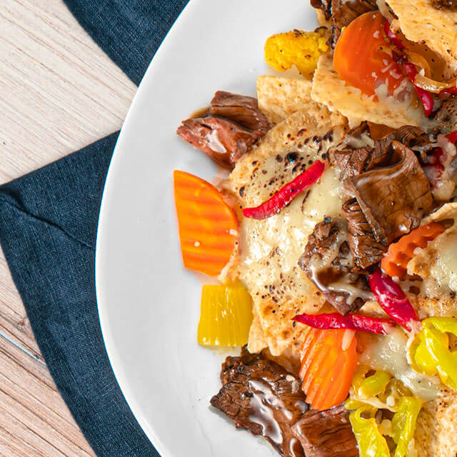 Hot Italian Beef Nachos