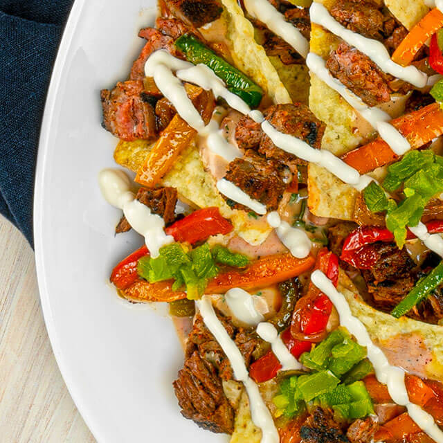 Tostitos® Smoked Pepper & Steak Fajita Nachos