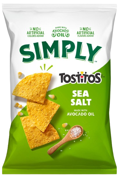 Simply Tostitos® sea salt and avocado oil