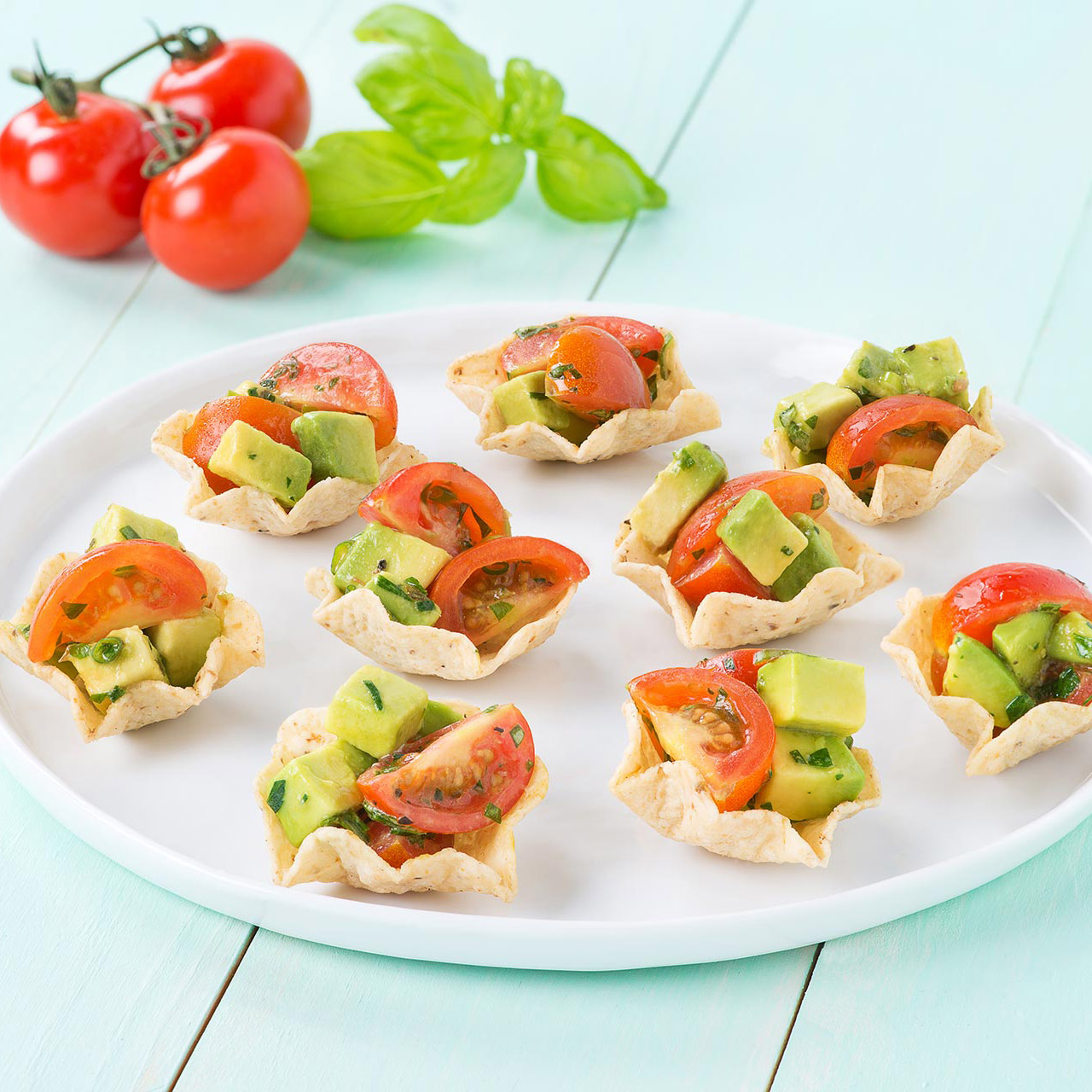 TOSTITOS® Fresh Cherry Tomato & Avocado Salad Cups