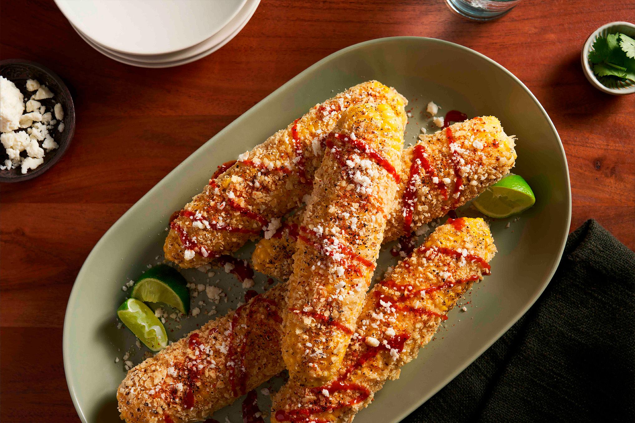 Grilled Corn with Tostitos® Crunch
