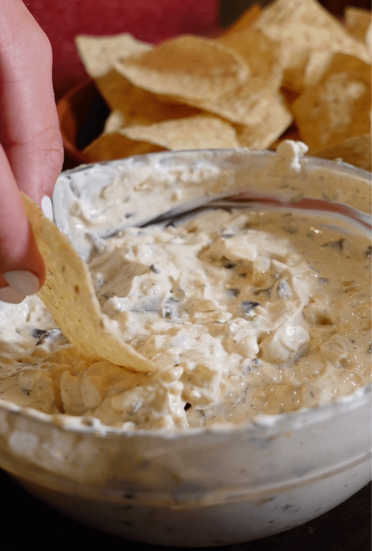 TOSTITOS® Creamy Charred Corn and Poblano Dip
