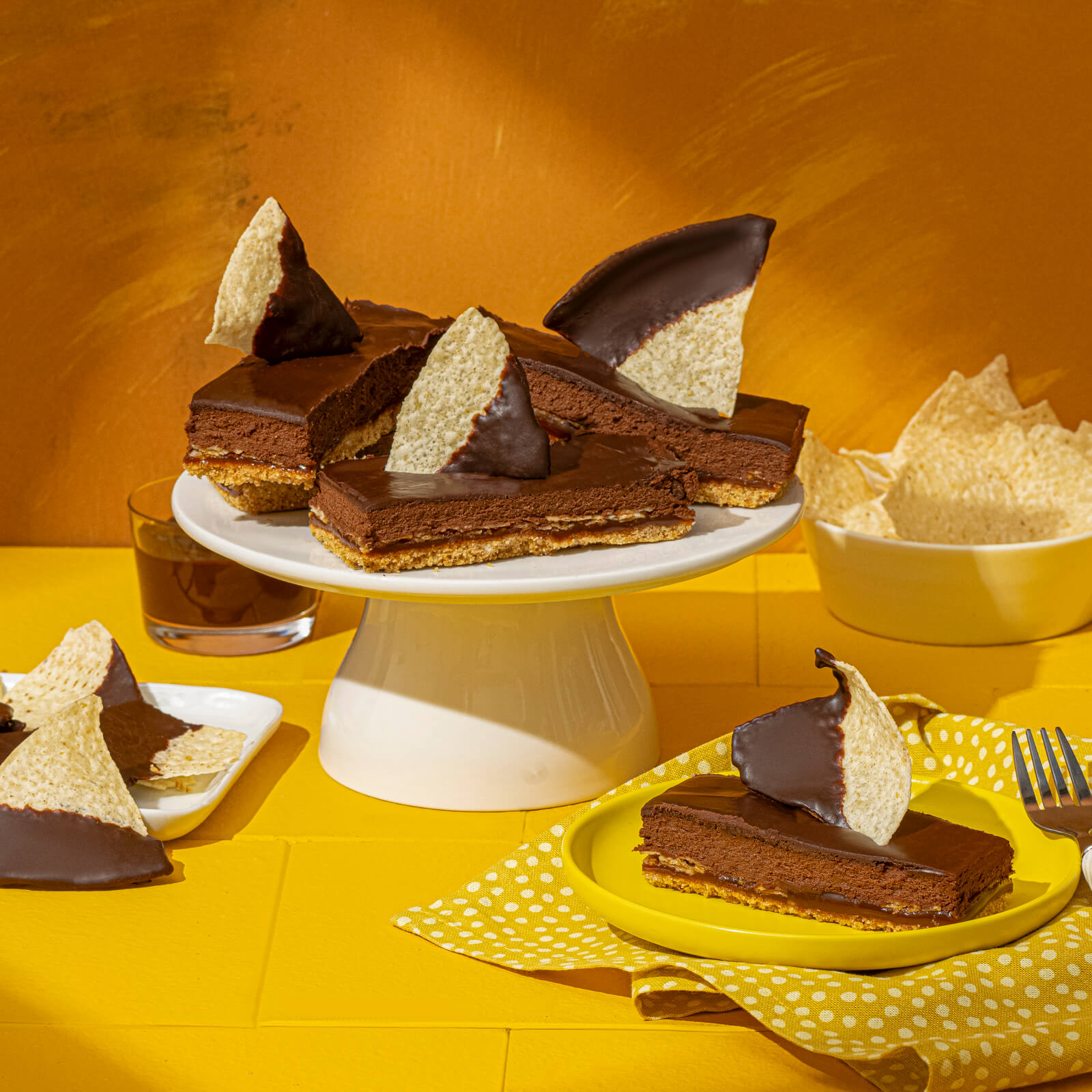 Tostitos® No-Bake Chocolate Caramel Bars