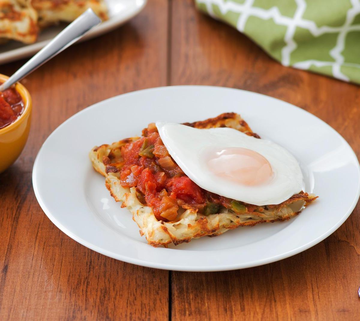 Hashbrown Waffle Breakfast Stack