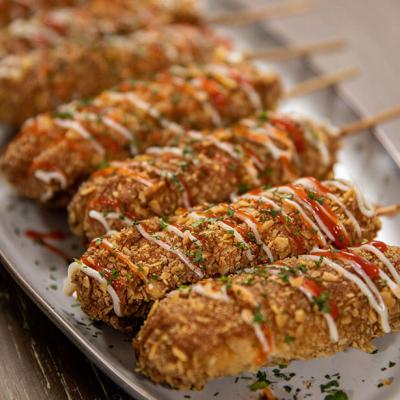TOSTITOS® Crusted Corn Dogs