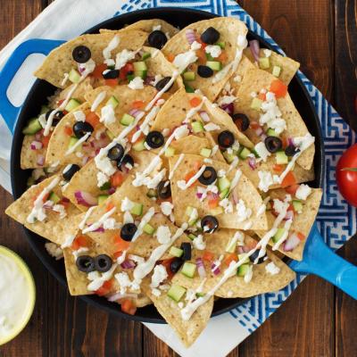 Cool Greek-Style Nachos